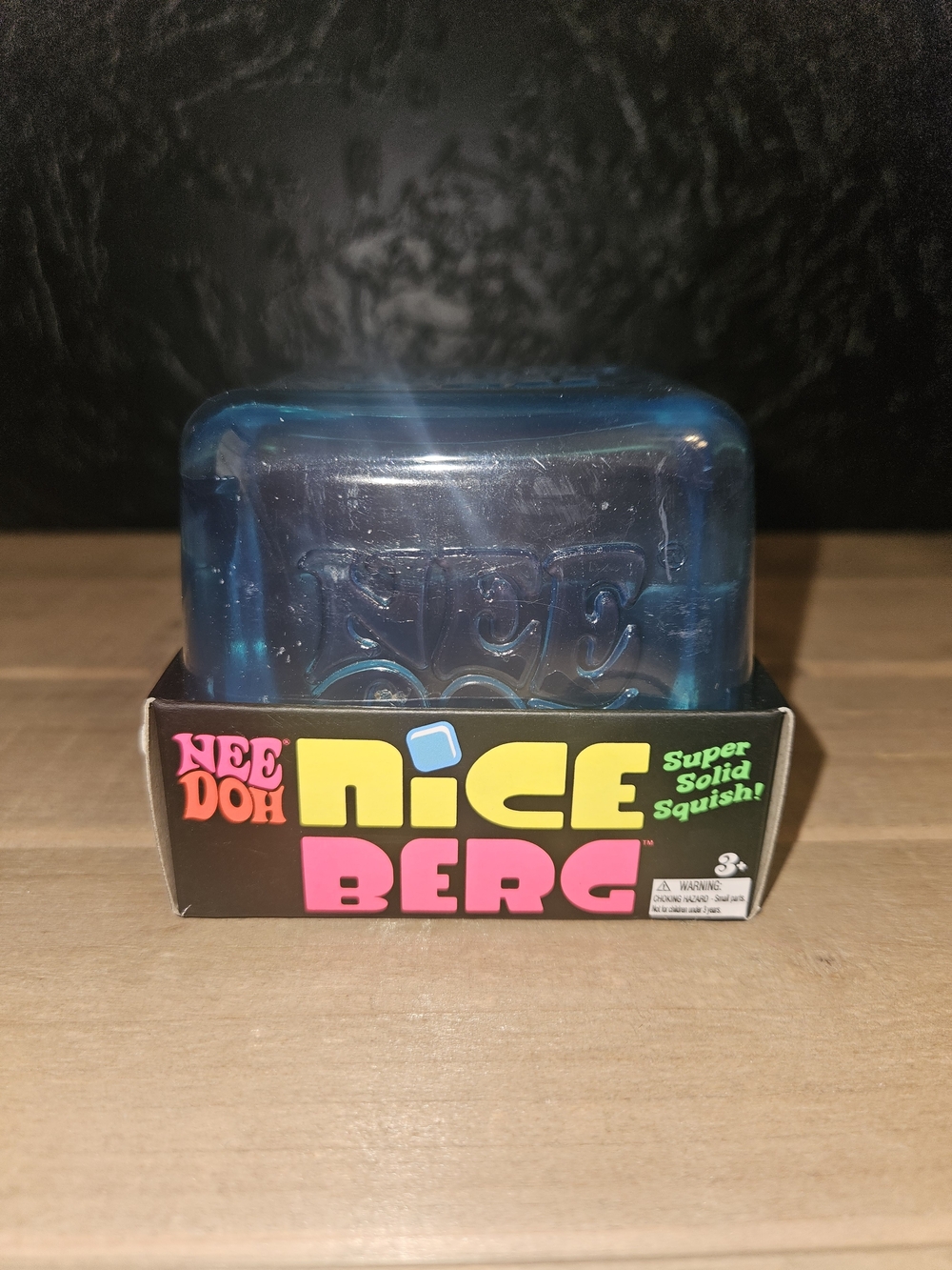 NeeDoh Nice Berg – Blue Super Solid Squish 🧊🩵